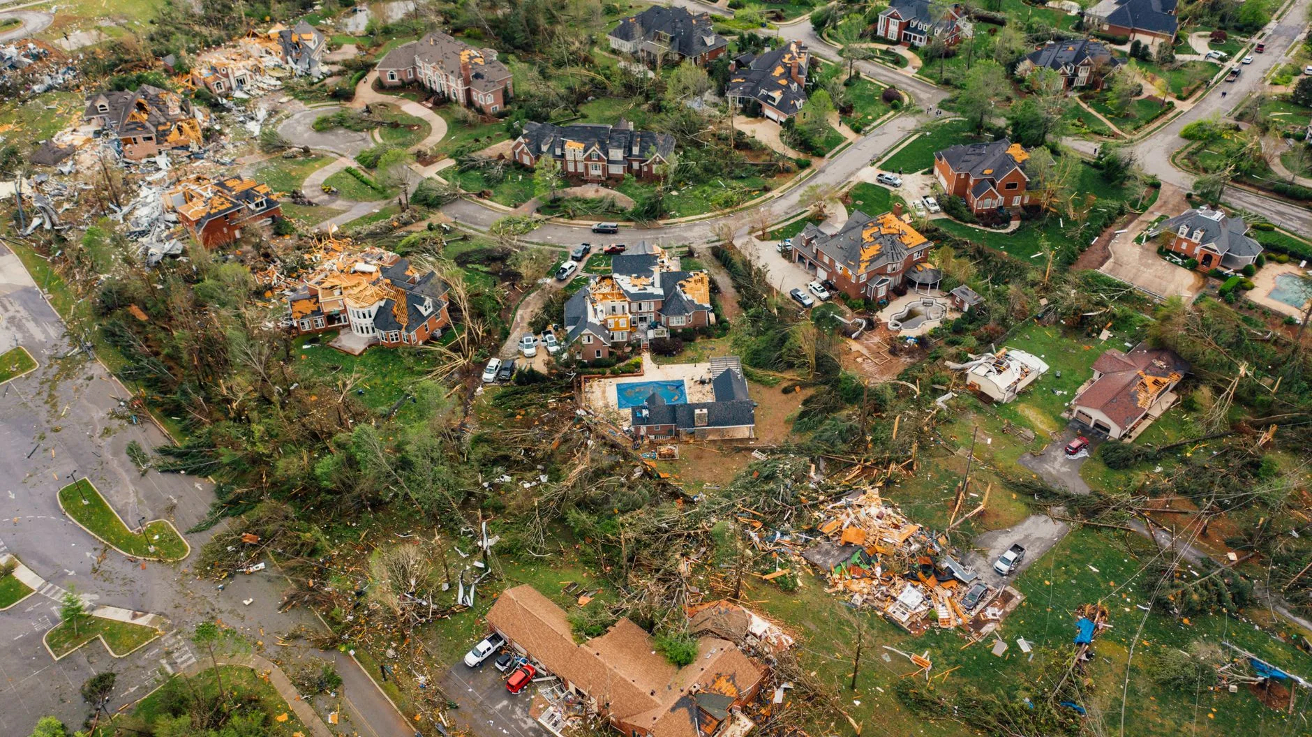 Storm damage repair after wind and hail, Parma OH